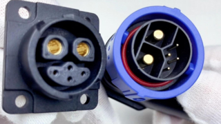 2+4P lithium battery connector harness bend self-locking