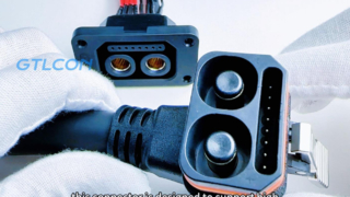 2+8P lithium battery connector, female and male, with self-locking function, high current connector.